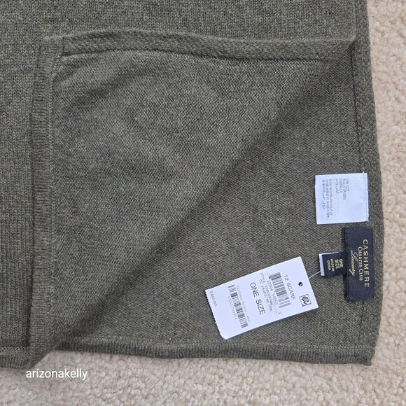 Charter Club Accessories - NWT Cashmere Scarf Wrap Green Charter Club